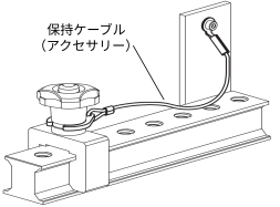 HALDER ネジ山クランプ式ロックピン ステンレスピンタイプ